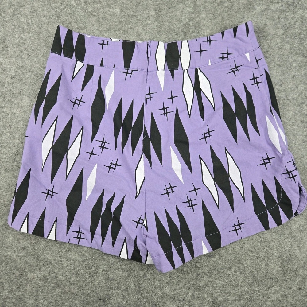 Sourpuss Women's Retro Sweetie Pie Shorts Size Medium Purple Rockabilly MCM - Picture 7 of 8